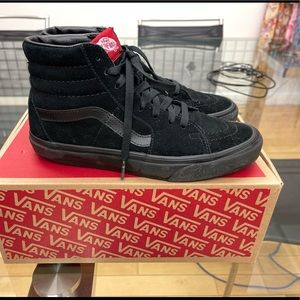 Vans black suede sneakers